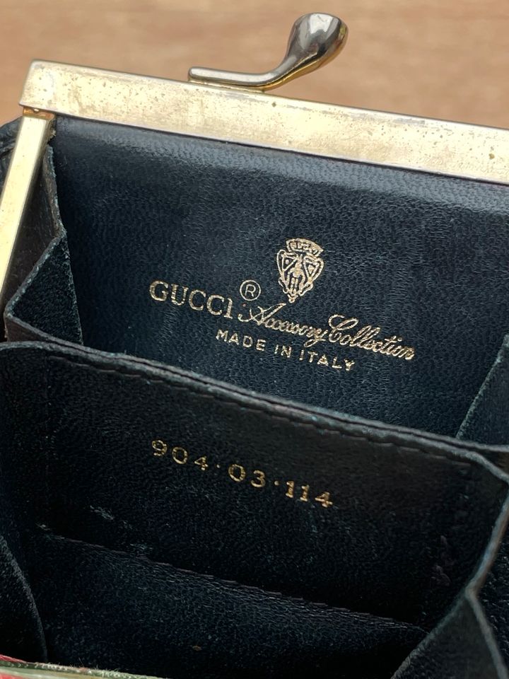 Gucci GG Leather Coin Purse Wallet  Geldbörse aus Gucci-GG-Leder in Bremerhaven