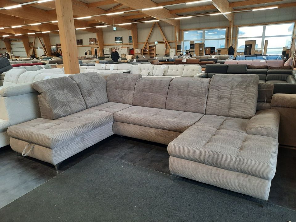 Wohnlandschaft Bett,Kopf-Funktion Cord 3 Farben Sofa UVP2699,-NEU in Dortmund