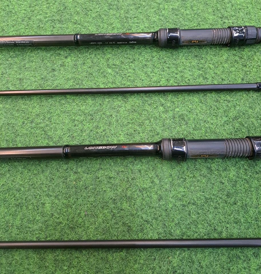 2× Daiwa Longbow DF 12ft 3lbs Karpfenruten Weitwurf Angeln Carp in Bad Bentheim