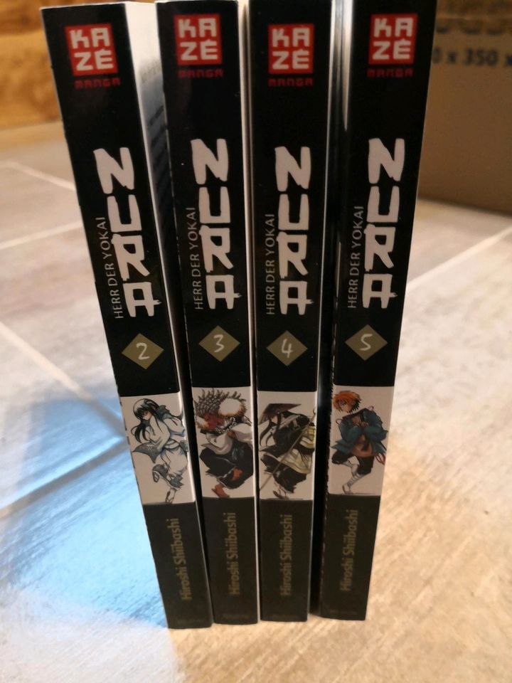 Manga "Nura - Herr der Yokai" Bände 2,3,4,5 TOP in Riedstadt