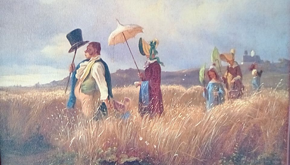 Carl Spitzweg Der Sonntagsspaziergang: Repr. aus Spitzweggalerie in Rostock