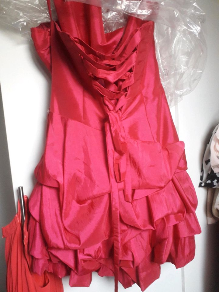 Abschlusskleid, Abikleid, Abendkleid pink mit Glitzer in Ibbenbüren