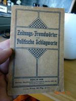 Zeitungs-Fremdwörter politische Schlagworte 1908 Heft Vorwärts Bad Doberan - Landkreis - Dummerstorf Vorschau