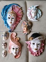 8 venezianische Deko Karneval Maseken Porzellan Keramik Darß - Dierhagen Vorschau