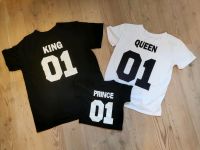 Set T-shirts Familie, King Queen Prince Schleswig-Holstein - Schülp Vorschau