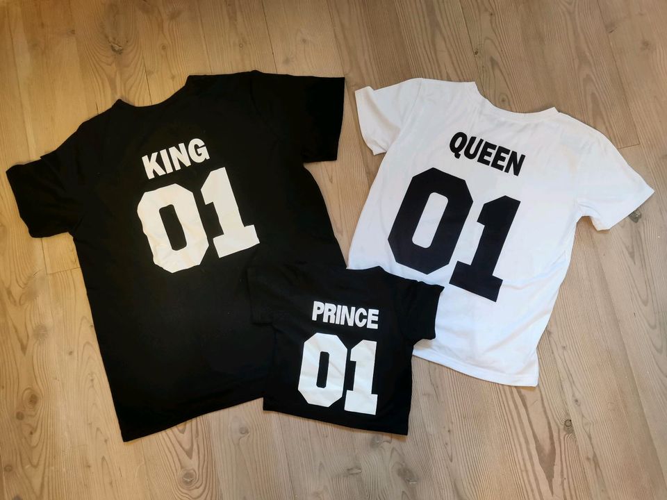 Set T-shirts Familie, King Queen Prince in Schülp