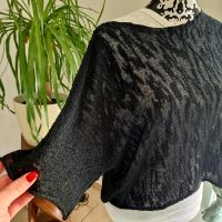 NEU Crop Top schwarz - Häkeltop - Made in Italy  - One Size Bayern - Bad Griesbach im Rottal Vorschau