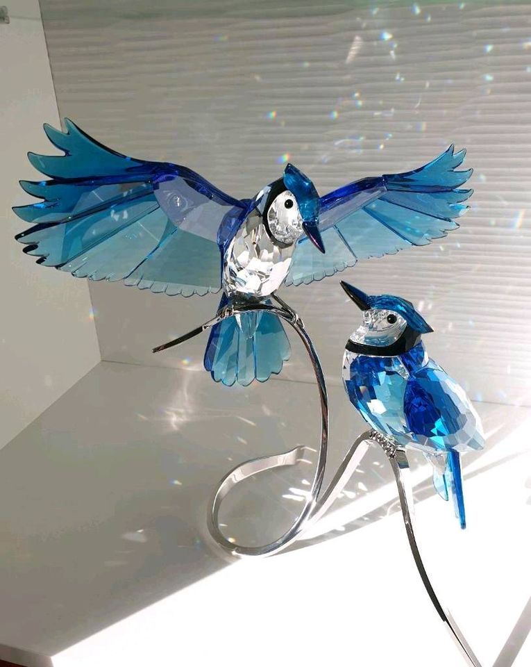 Swarovski Figur Blauhäher Vogel Kristallfigur Dekofigur Sammler in Hückelhoven