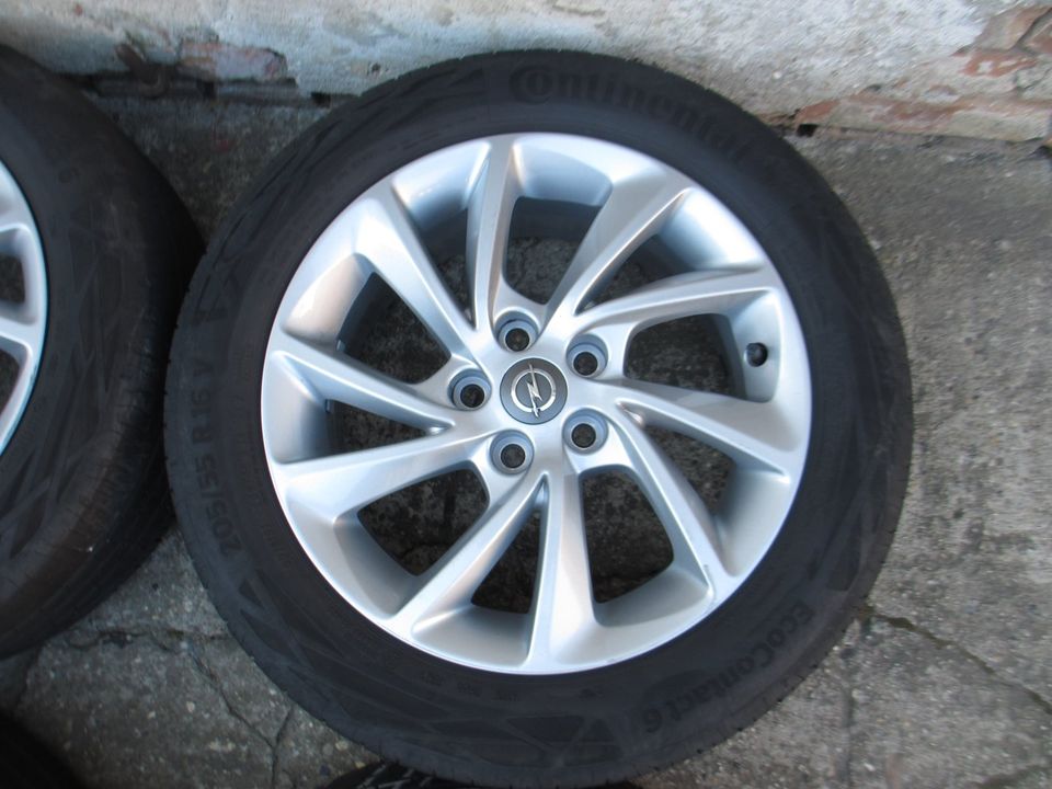 4x Alu Sommer Kompletträder Opel Astra K 205/55 R16 91V. in Löbnitz an der Linde