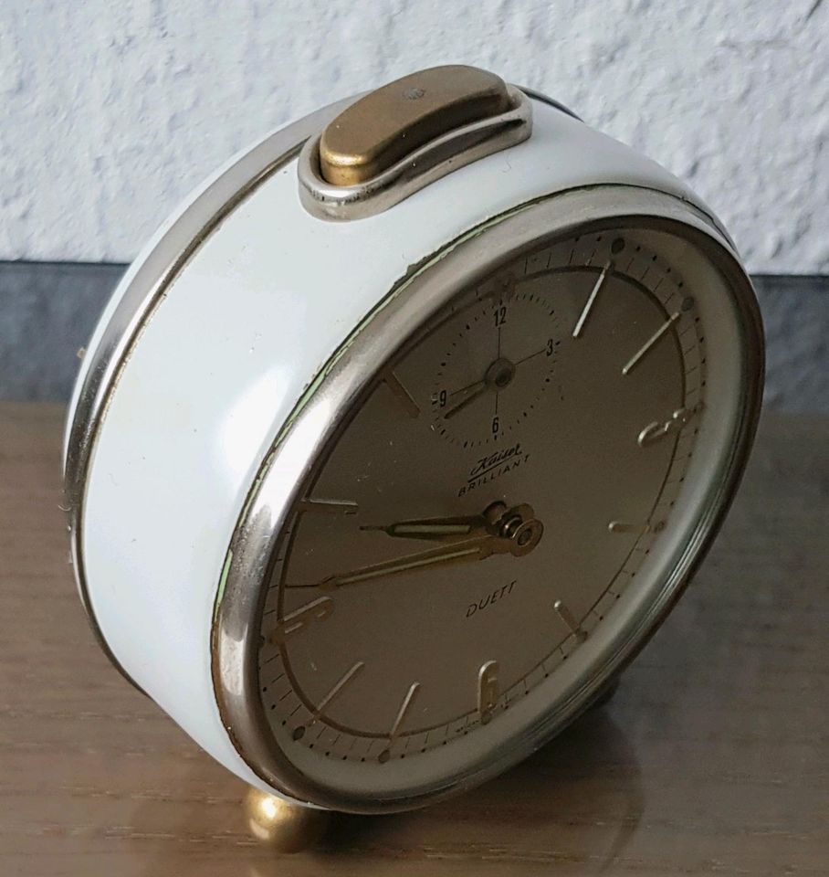 ⚜Vintage Tischwecker ☆ Kaiser Brillant Duett ☆ 60er? Jahre, Uhr in Kalefeld