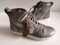 Damen Schuhe Booties Boots Birkenstock Gr 38 UK 5 silber Leder Duisburg - Friemersheim Vorschau