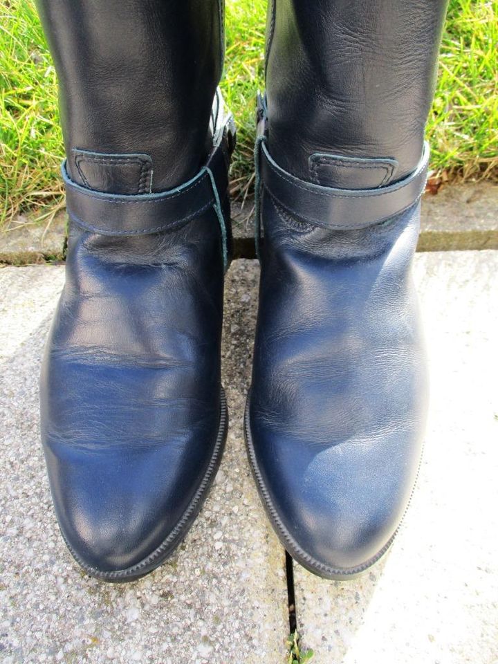 Elastomere Echtleder Vintage-cowboylook Stiefel Gr.41 in Gersthofen