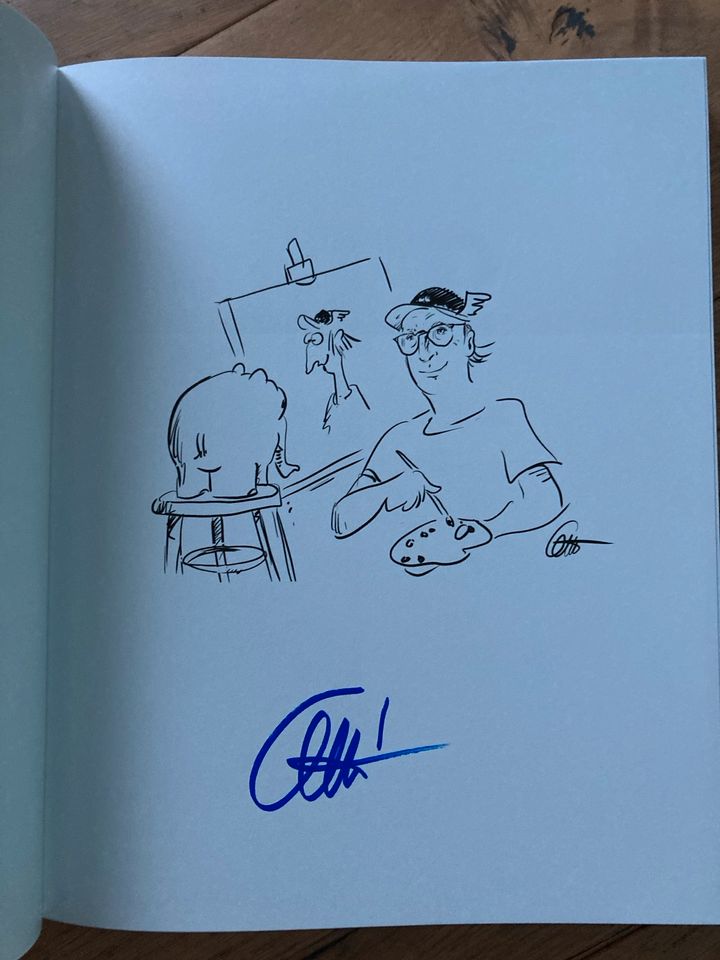 OTTO WAALKES signiert Autogramm  "GANZ GROßE KUNST" Buch in Essen Freisenbruch