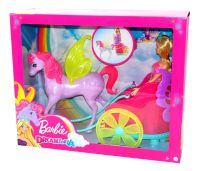 Barbie Dreamtopia Prinzessin Puppe mit Fantasy Pferd und Wagen Friedrichshain-Kreuzberg - Friedrichshain Vorschau