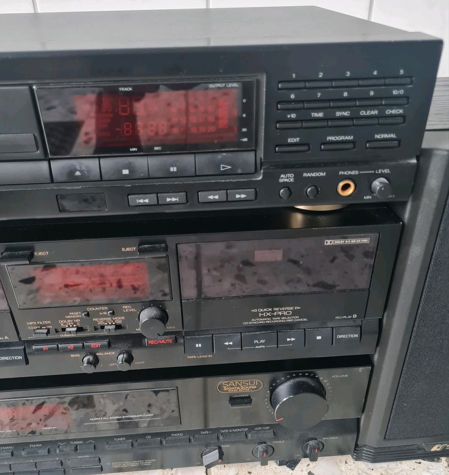 Sansui Stereo Anlage CD Player Doppel-Tapedeck Tuner in Hamburg