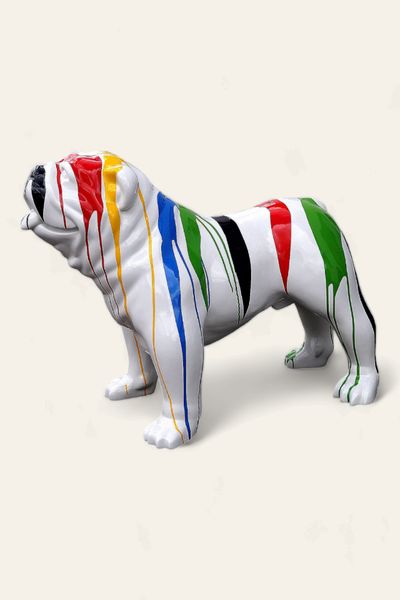 Lebensgroße Englische Bulldogge Deko Figur-shop.garten-fantasy