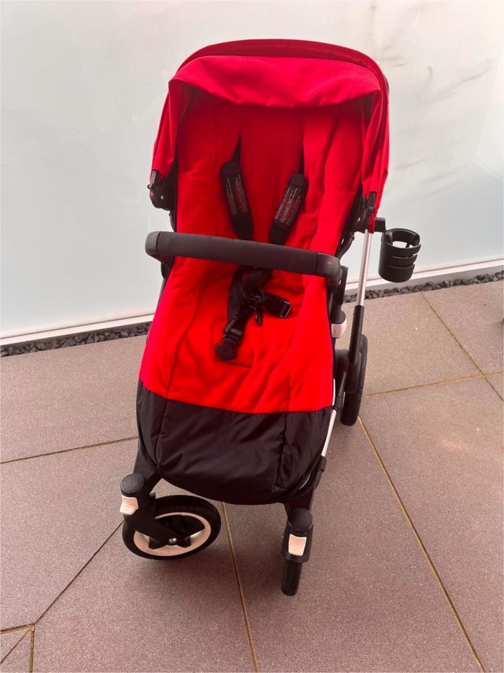 BUGABOO BUFFALO Kinderwagen, rot, sehr viel Zubehör - TOP Zustand in Neuler