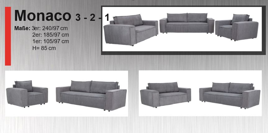 Sofa Monaco Modulsofa individuell kombinierbar in Düsseldorf