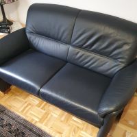 Sofa, 2er in Leder, Farbe Dunkelblau Niedersachsen - Wiefelstede Vorschau