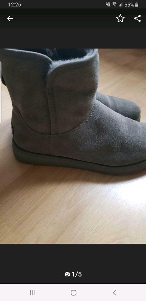 UGG  Cory Boots Grau Gr 38 inkl Versand in Gelsenkirchen