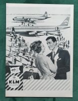 KLM Royal Dutch Airlines DC3 Werbung 1959 Niedersachsen - Danndorf Vorschau