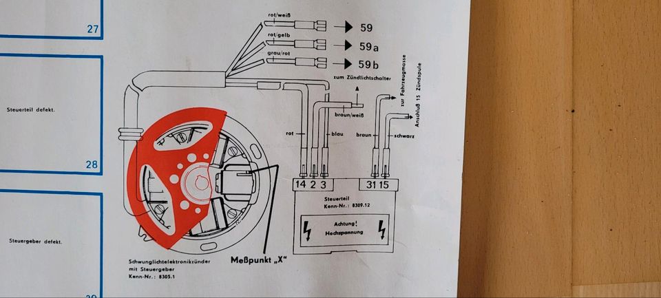 Simson ElektronischeMagnetzündung Prüf-und Reparaturanleitung in Bobritzsch-Hilbersdorf