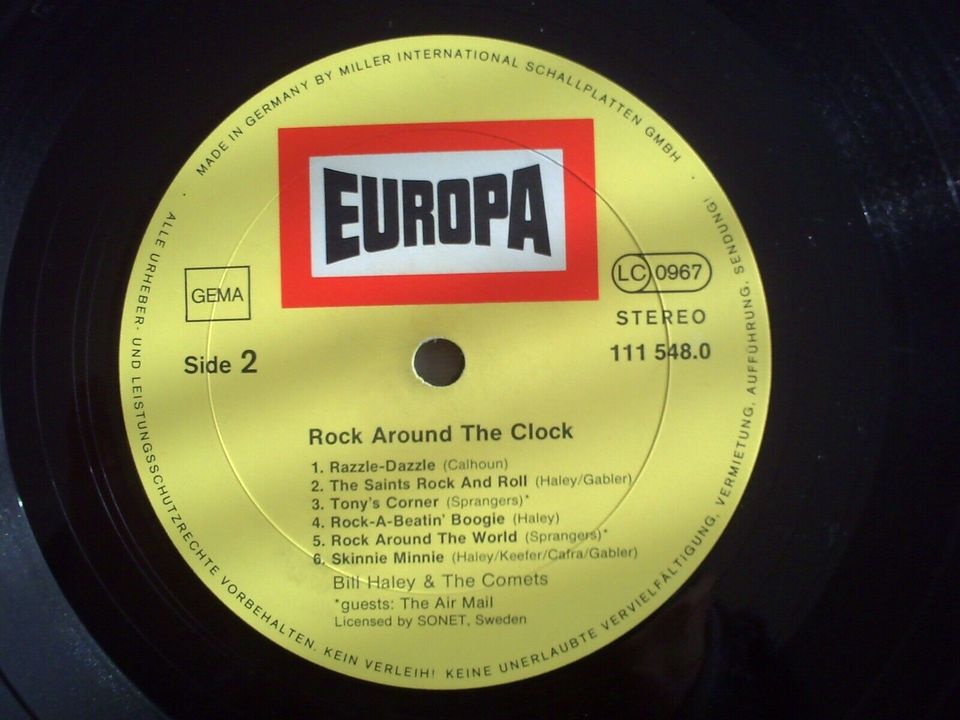 BILL HALEY & THE COMETS - ROCK AROUND THE CLOCK LP VINYL in Castrop-Rauxel