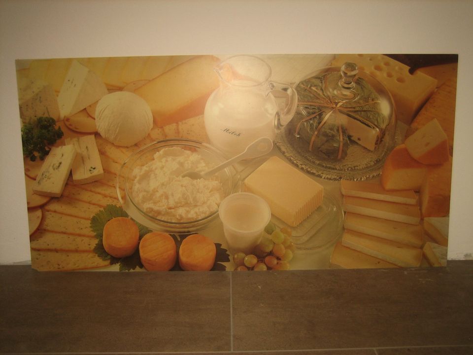 XXL 120 x 60 cm Küche Foto Bild Schild Käse Käsetheke Käseplatte in Herrenberg
