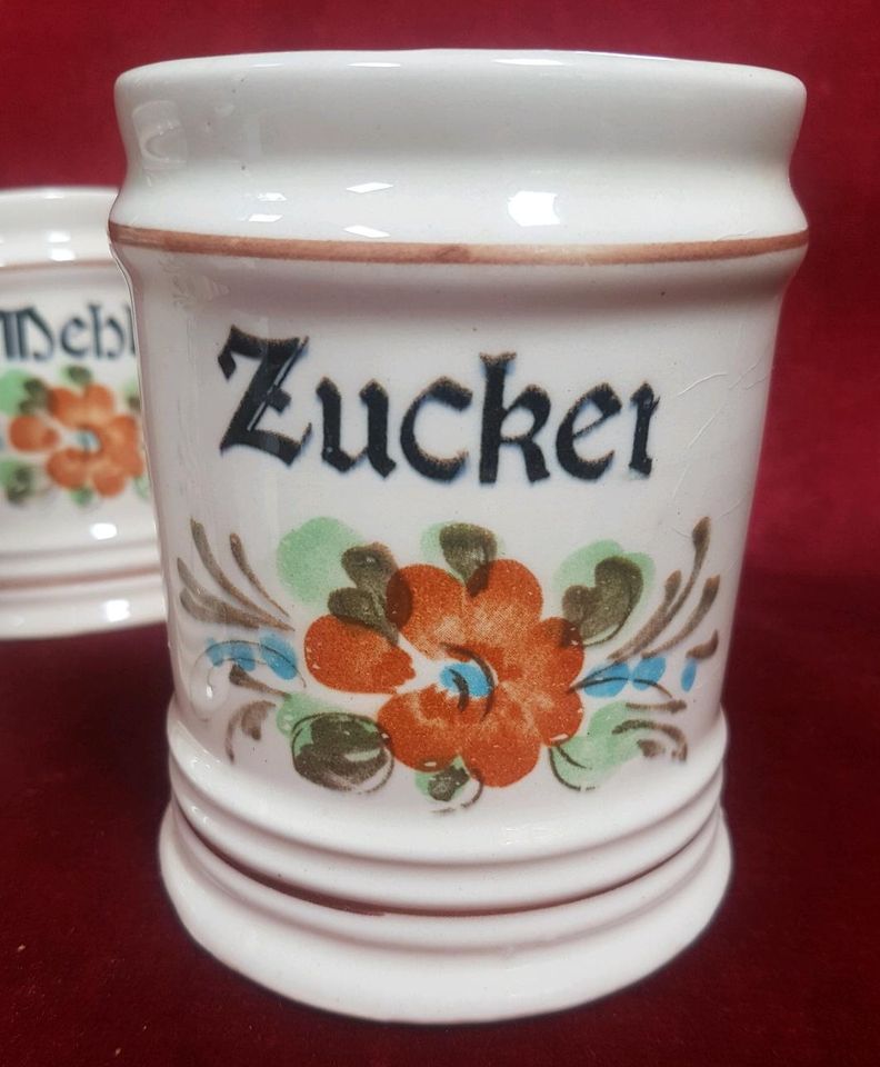 3 Vorratsdosen Keramik Behälter Alt in Beckingen