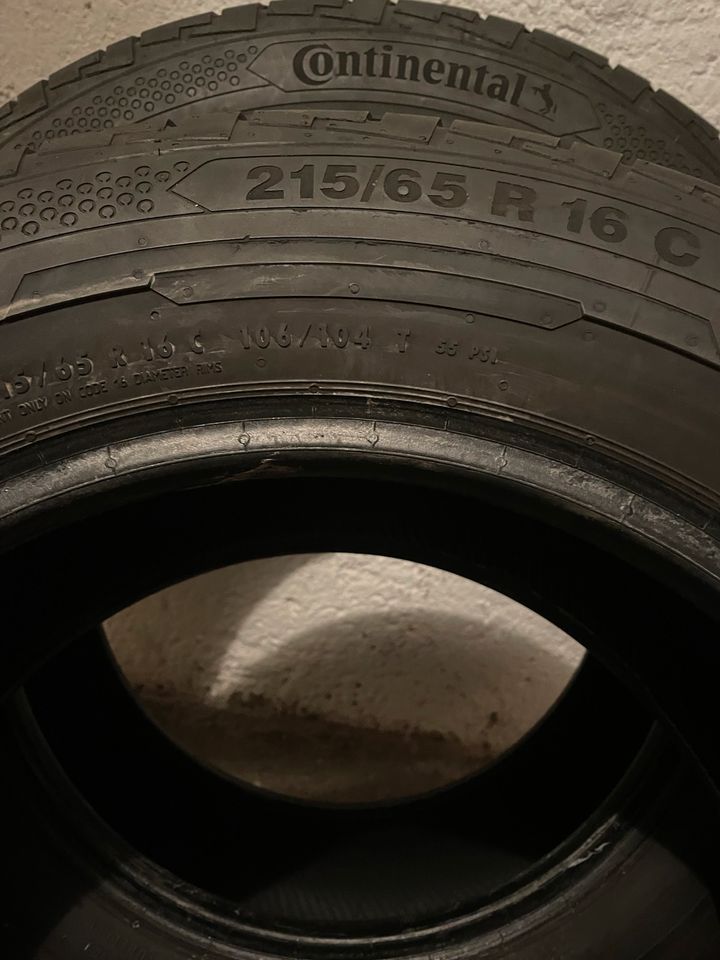 2x Sommerreifen Continental 215/65R16C DOT2419 8,5mm in München