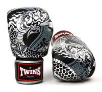 Twins Boxhandschuhe Muay Thai nagas schwarz Silber 14 oz Thüringen - Jena Vorschau