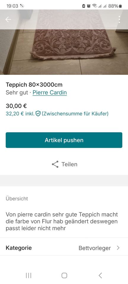 Teppich für Flur oder Diele in Köln