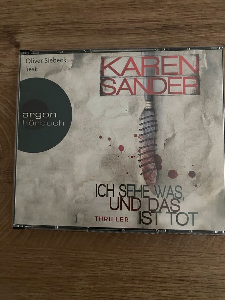 Hörbuch von Karen Sander „Ich sehe was, und das ist tot“ Thriller in Grefrath
