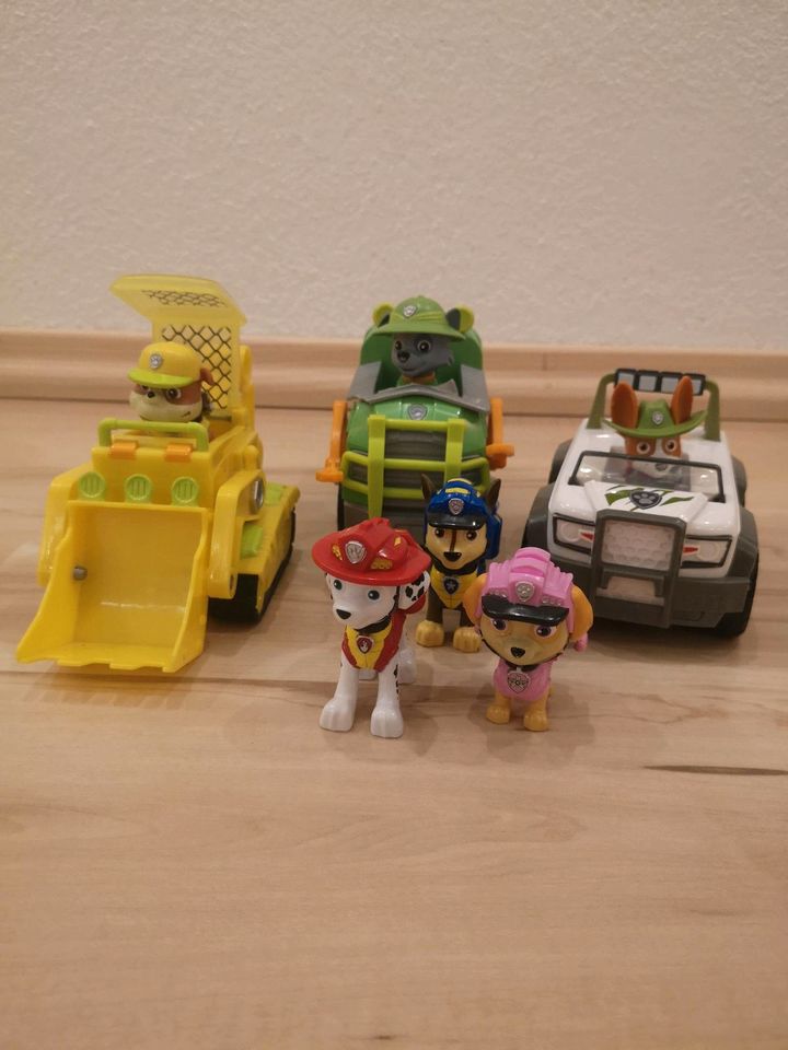 Paw Patrol Dschungel Set chase Marshall Skye tracker rocky Rubble in Bad Rappenau