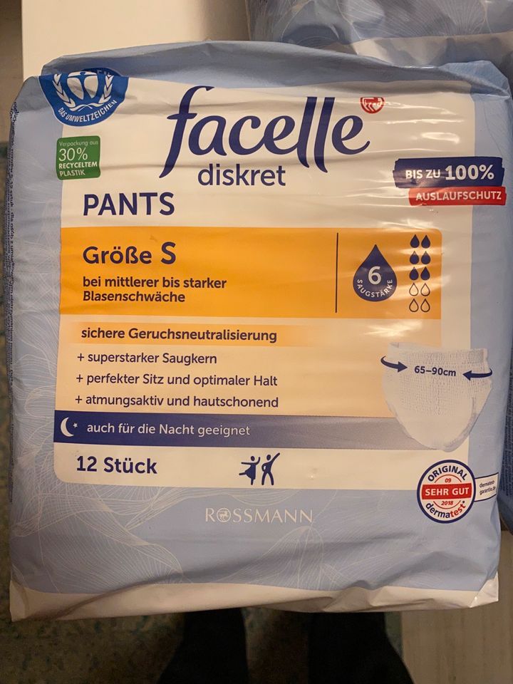 facelle diskret Pants Windel Gr. S (Konfektionsgröße 34-36) in Berlin