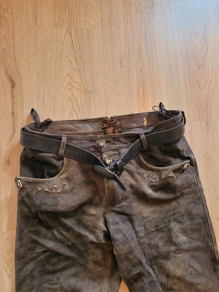 Lederhosen Hose Lederhoselang in Tacherting