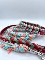 Hundeset aus Leder und Paracord bunt, Pastell rosa, blau Bayern - Augsburg Vorschau