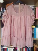 Altrosa Chiffon Tunika Bluse, Gr. 50 Berlin - Rudow Vorschau