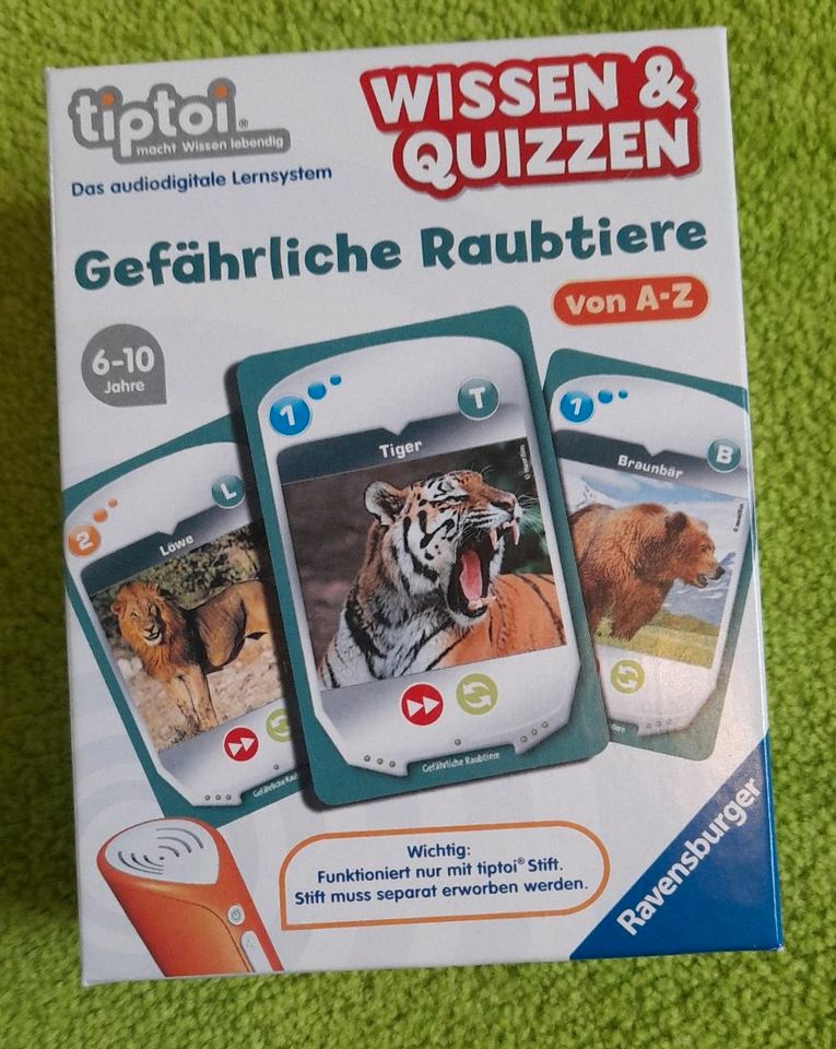 Tiptoi Quiz Gefährliche Raubtiere in Zernitz