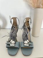 Zara Feder Leder High Heels hellblau 38 Nordrhein-Westfalen - Hattingen Vorschau