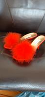 Italienische rote Marabou-Pantoletten Hollywood style, 40 Berlin - Wilmersdorf Vorschau