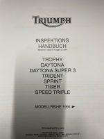 Werkstatthandbuch Triumph Daytona,Speed Triple Nordrhein-Westfalen - Finnentrop Vorschau