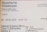 1 x Tosca Opernkarte 29.5.24 Bayerische Staatsoper Neuhausen-Nymphenburg - Neuhausen Vorschau