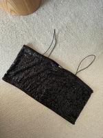 H&M Glitzertop schwarz Pailletten XL Brandenburg - Jüterbog Vorschau