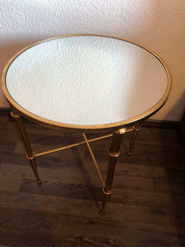 Zara Home Spiegeltisch Beistelltisch Tisch Nachttisch Gold in Essen