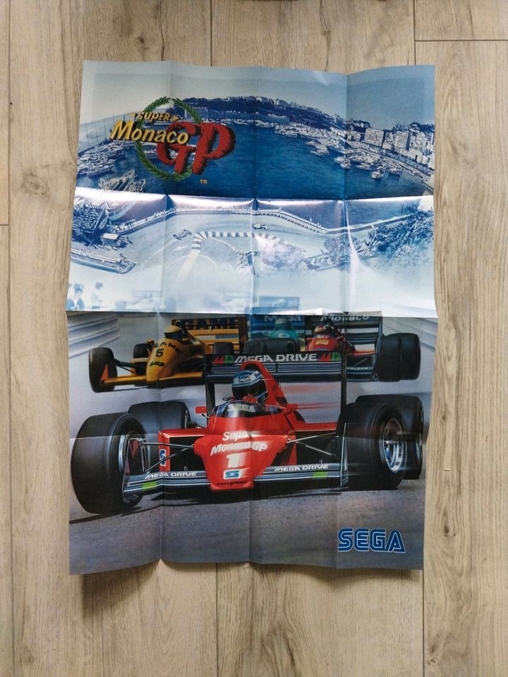 Super Monaco GP Poster Sega Mega Drive neuwertig in Chemnitz