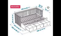 Bett mit zwei Matratzen die neuwertig sind Hemnes Bett Hamburg - Wandsbek Vorschau