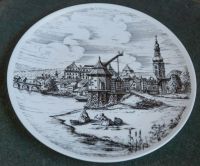 Wandteller/Heimatteller-alter Kran zu Saarbrücken um 1775 24 cm Saarbrücken-West - Klarenthal Vorschau