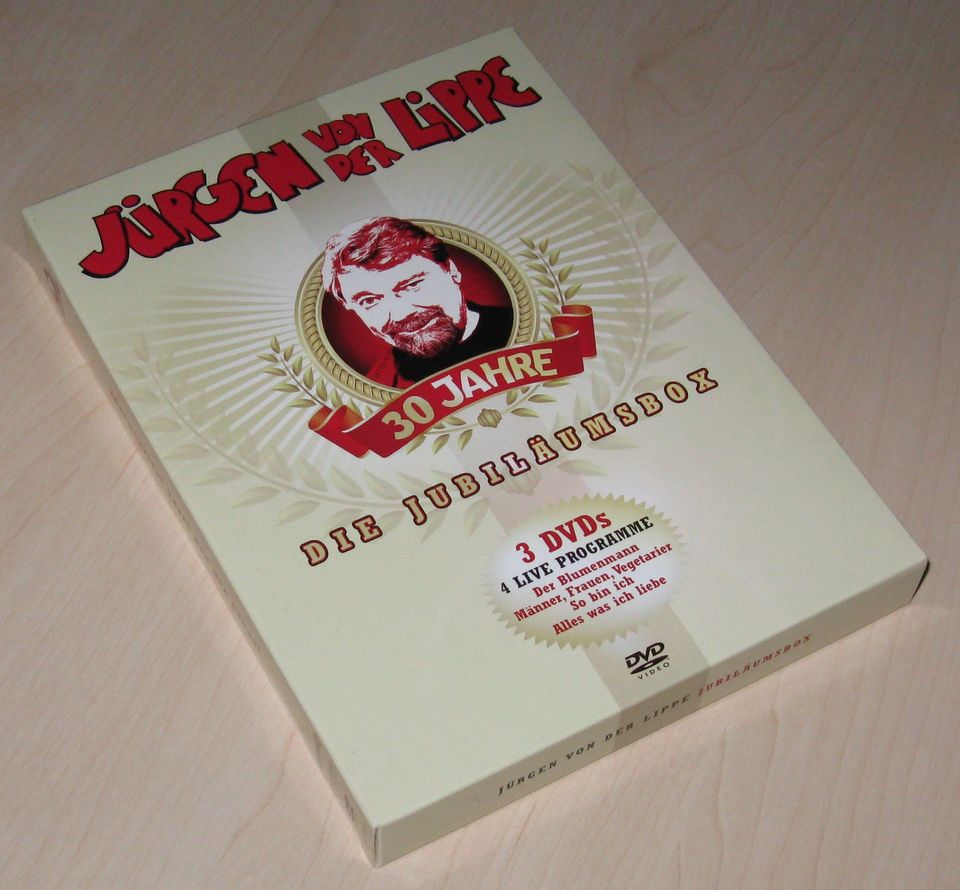 Jürgen von der Lippe Jubiläumsbox 3 DVD Set Comedy Kabarett Show in Aschaffenburg