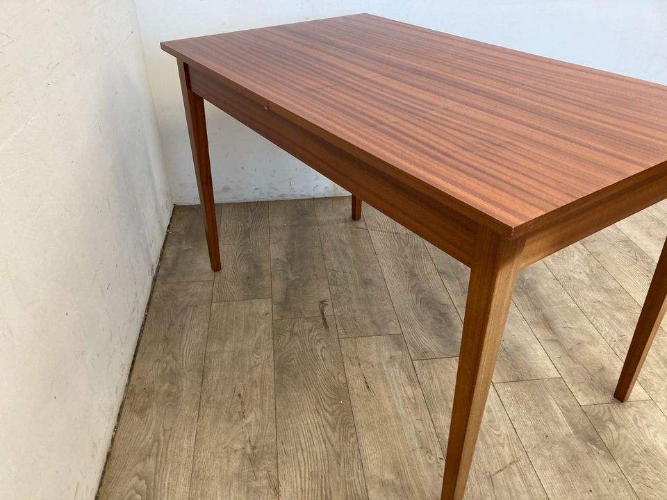 #A Esstisch eckig ausziehbar Holz 170 cm DDR Küche Esszimmer in Burgstädt